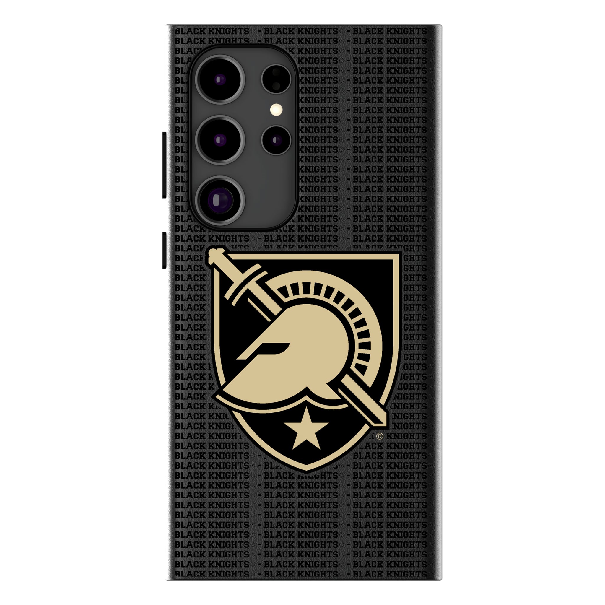 United States Military Academy Black Knights Text Backdrop MagSafe Compatible Phone Case for Samsung Galaxy 15