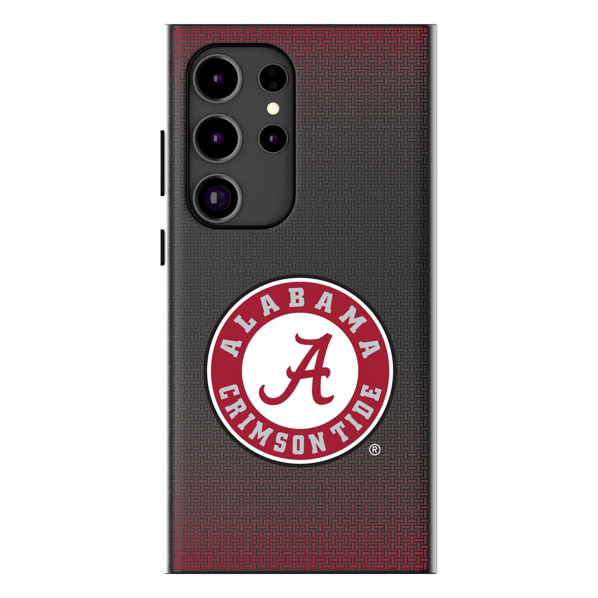 University of Alabama Crimson Tide Linen MagSafe Compatible Phone Case for Samsung Galaxy 12