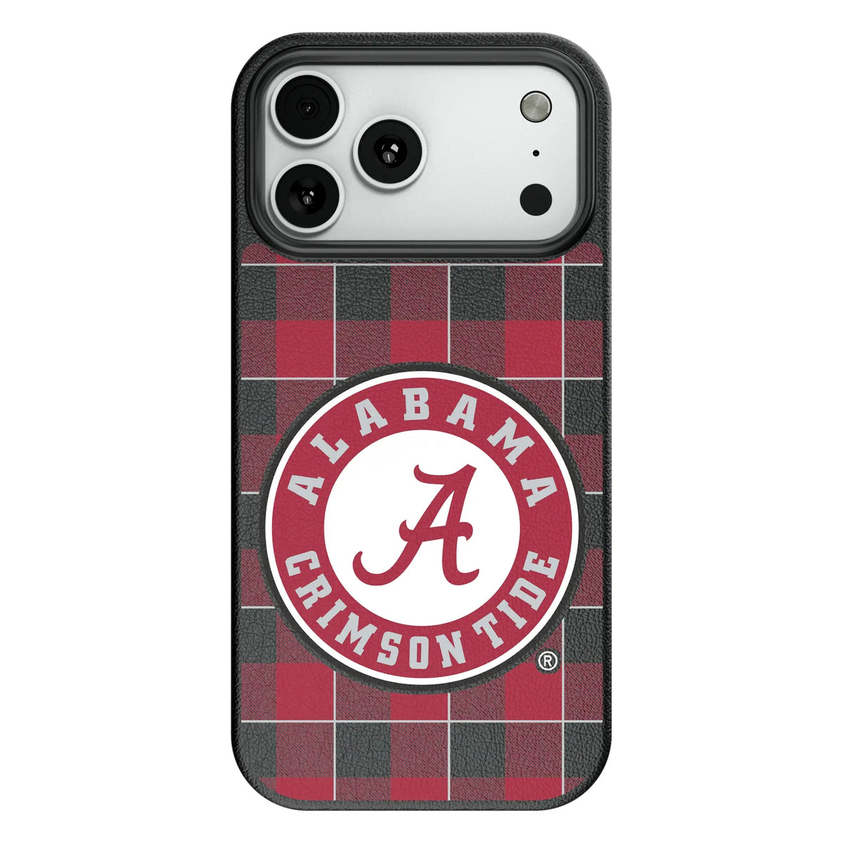 University of Alabama Crimson Tide Plaid MagSafe Compatible Phone Case for Apple iPhone 8