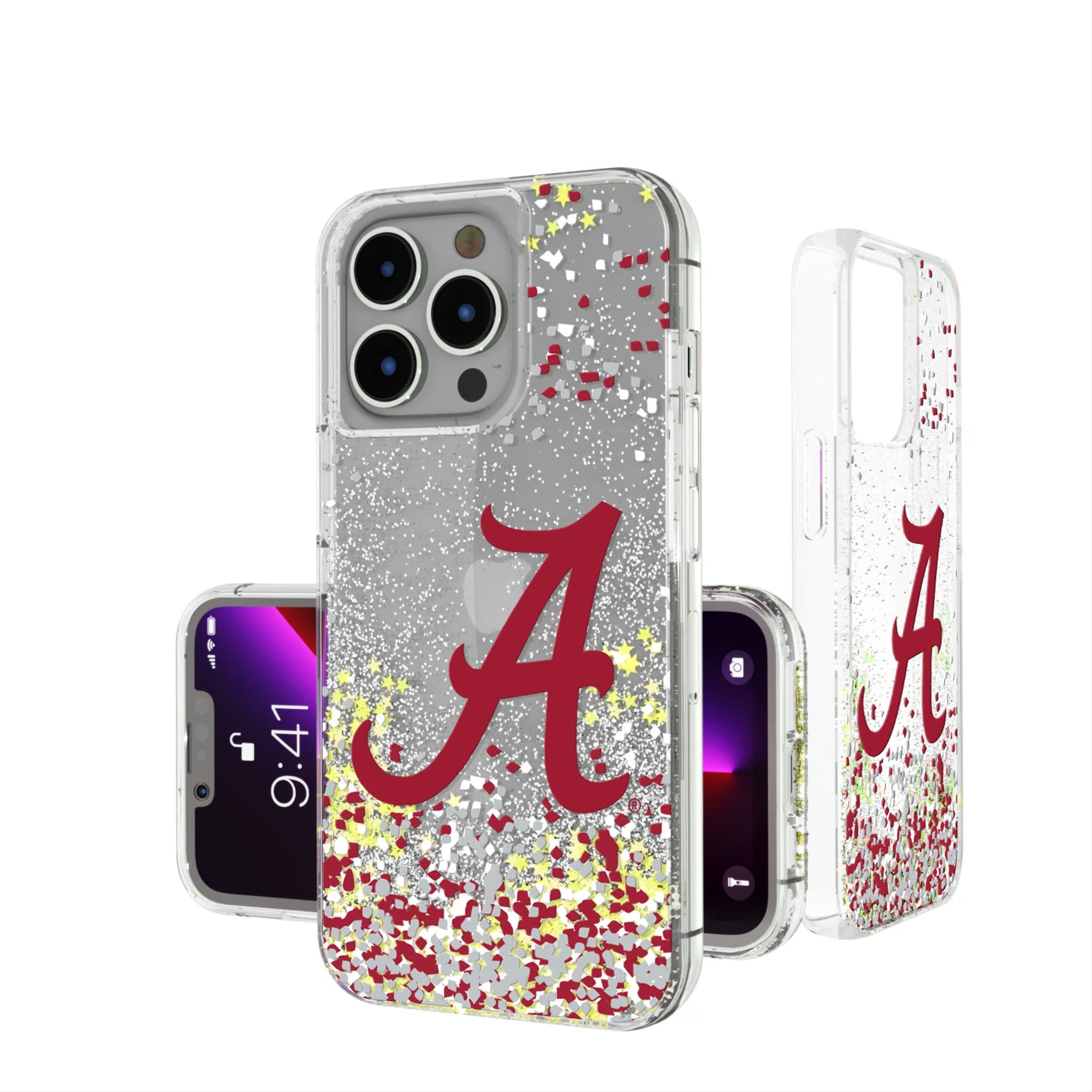 University of Alabama Crimson Tide Script A Confetti Glitter Phone Case 9