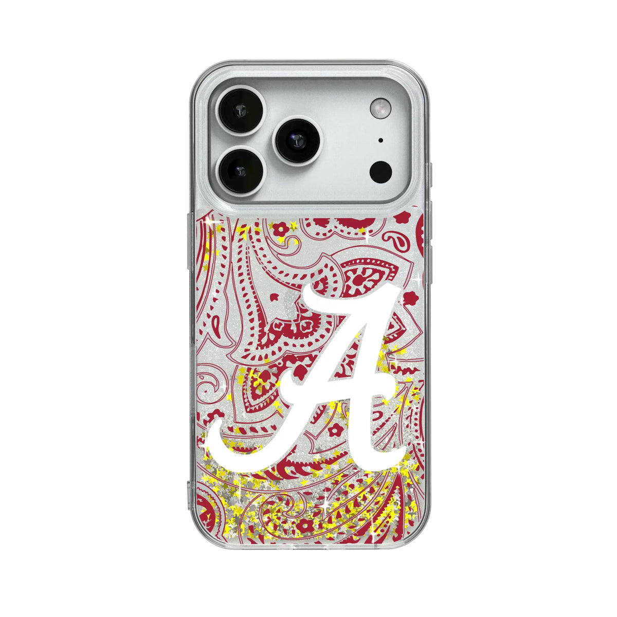 University of Alabama Crimson Tide Script A Paisley Glitter Phone Case 19