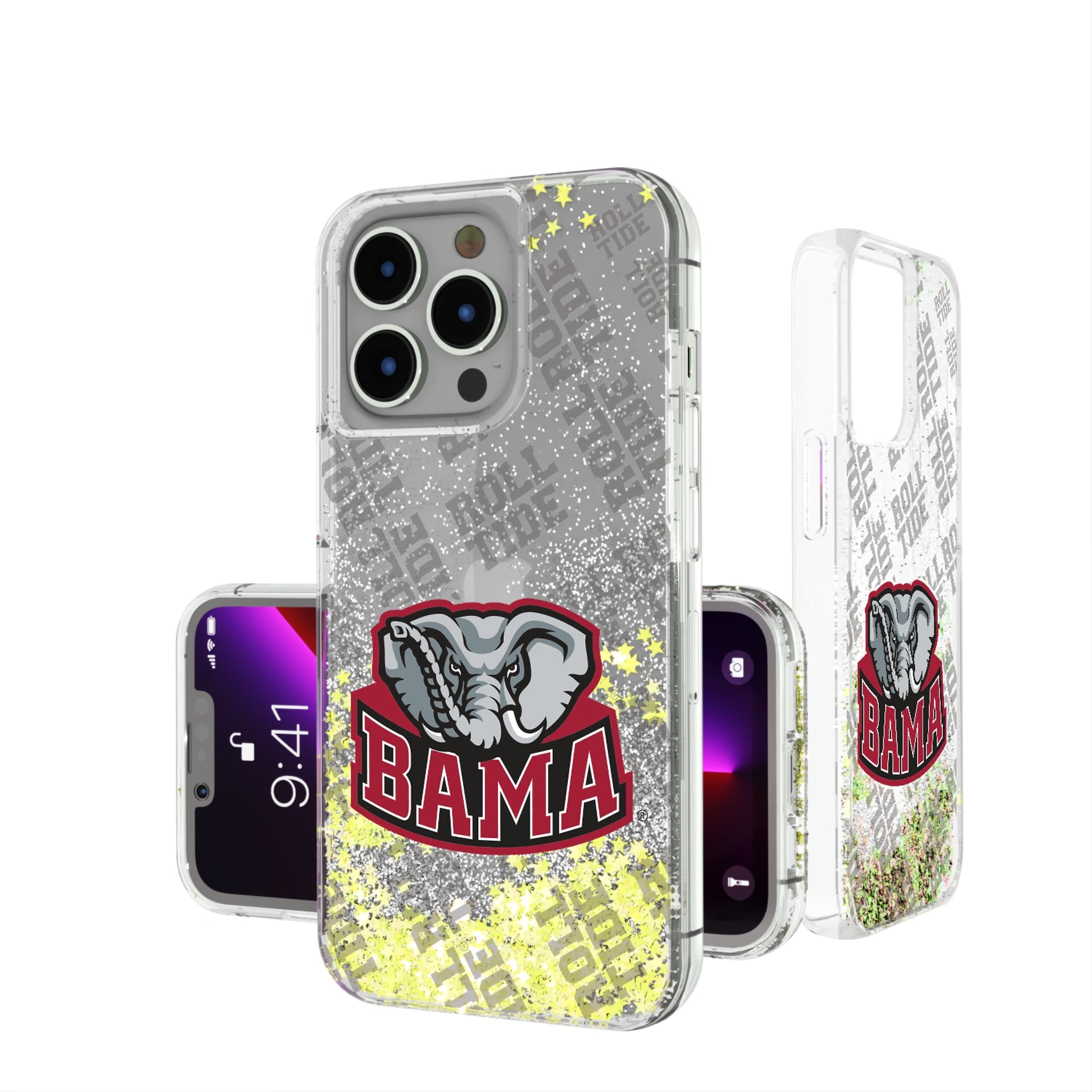 University of Alabama Crimson Tide Script A Quadtile Glitter Phone Case for Apple iPhone 5