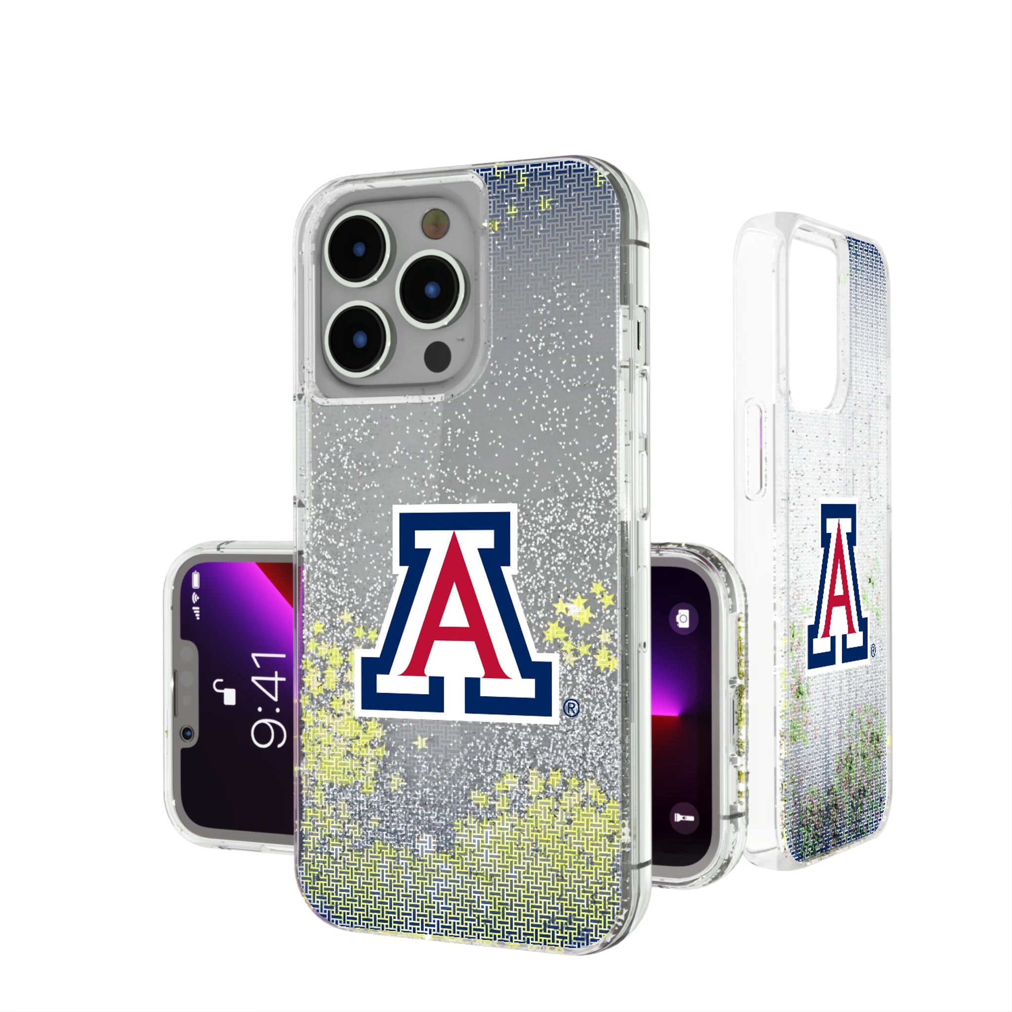 University of Arizona Wildcats Linen Glitter Phone Case 12