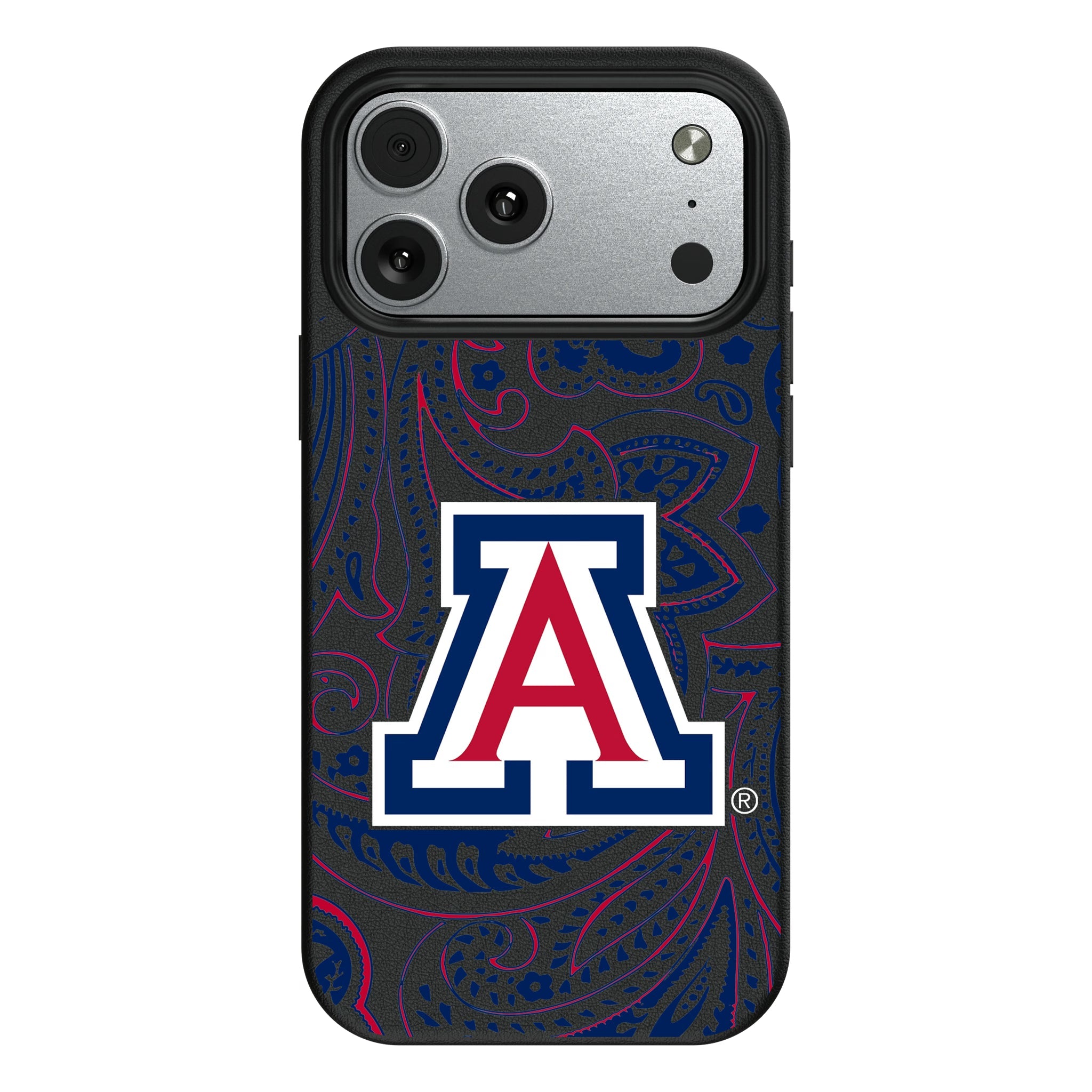 University of Arizona Wildcats Paisley MagSafe Compatible Phone Case for Apple iPhone 10