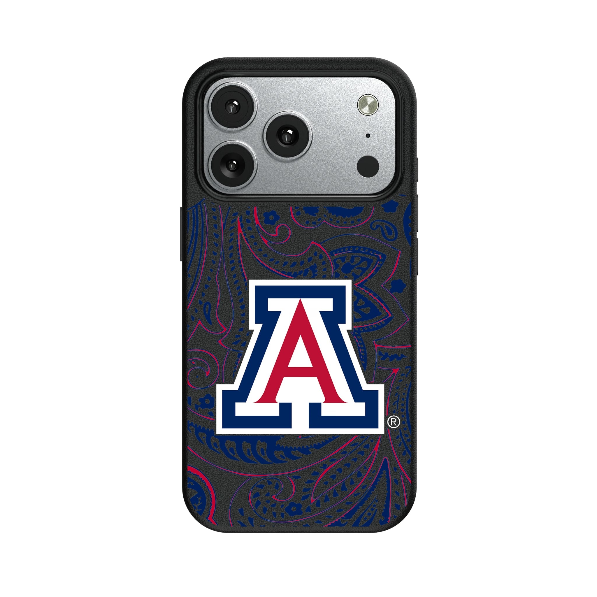 University of Arizona Wildcats Paisley MagSafe Compatible Phone Case for Apple iPhone 9