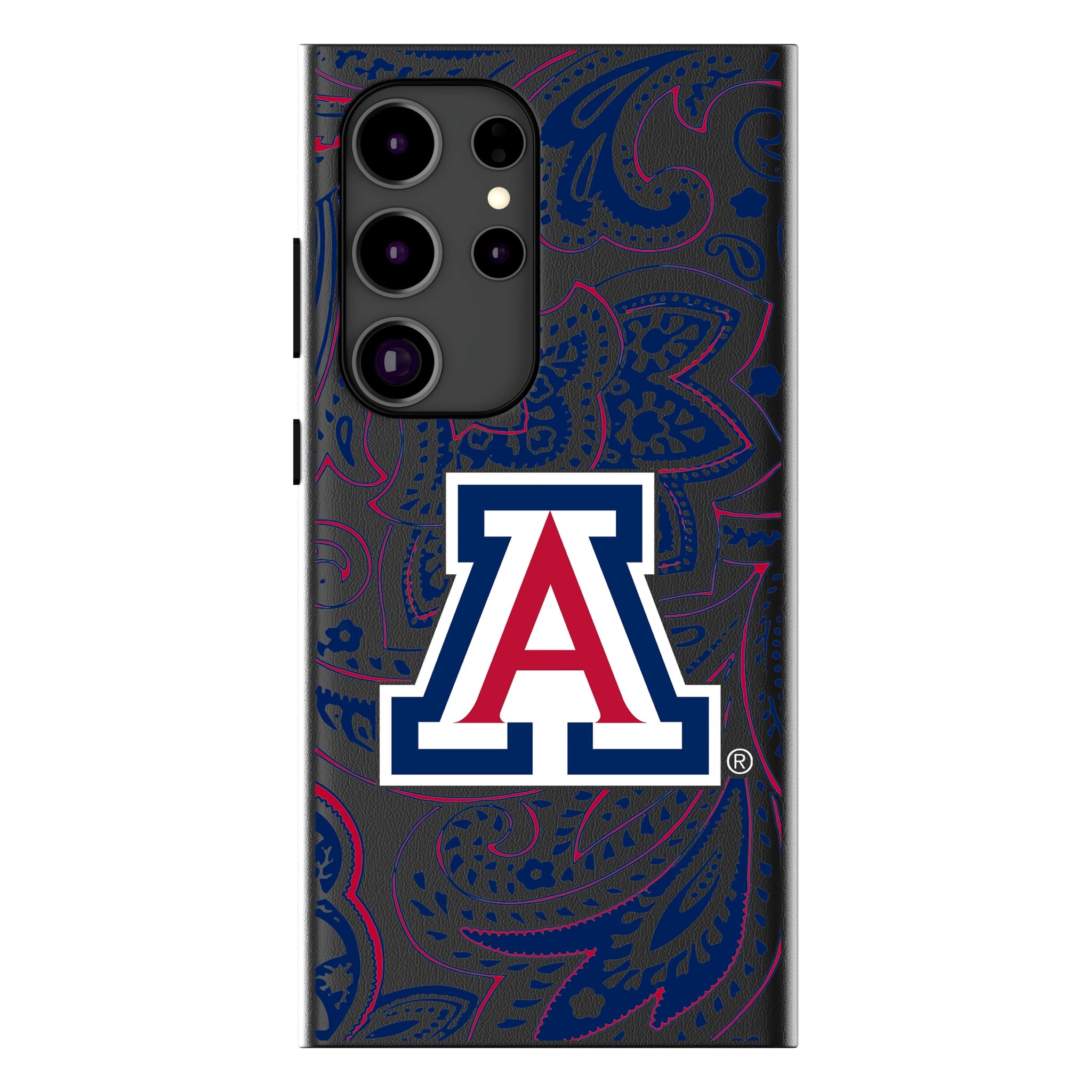 University of Arizona Wildcats Paisley MagSafe Compatible Phone Case for Samsung Galaxy 10