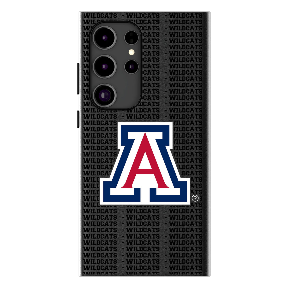 University of Arizona Wildcats Text Backdrop MagSafe Compatible Phone Case for Samsung Galaxy 12