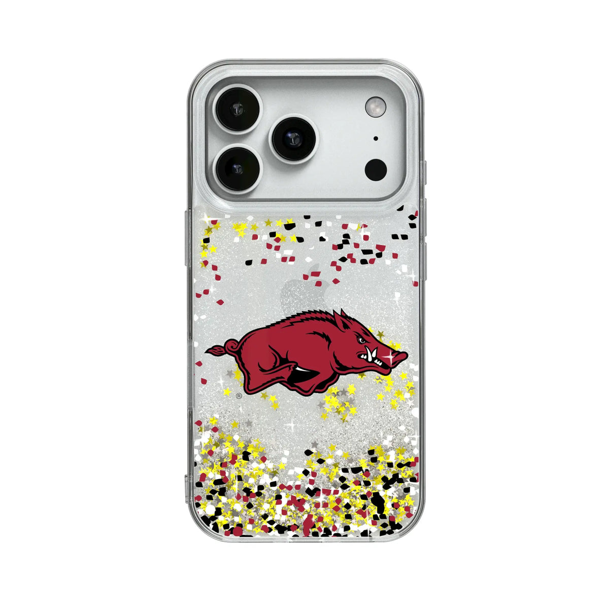 University of Arkansas Fayetteville Razorbacks Confetti Glitter Phone Case 19
