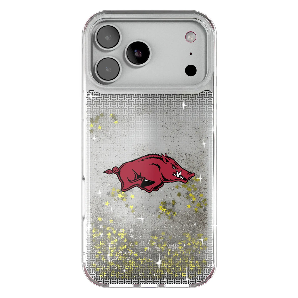 University of Arkansas Fayetteville Razorbacks Linen Glitter Phone Case 19
