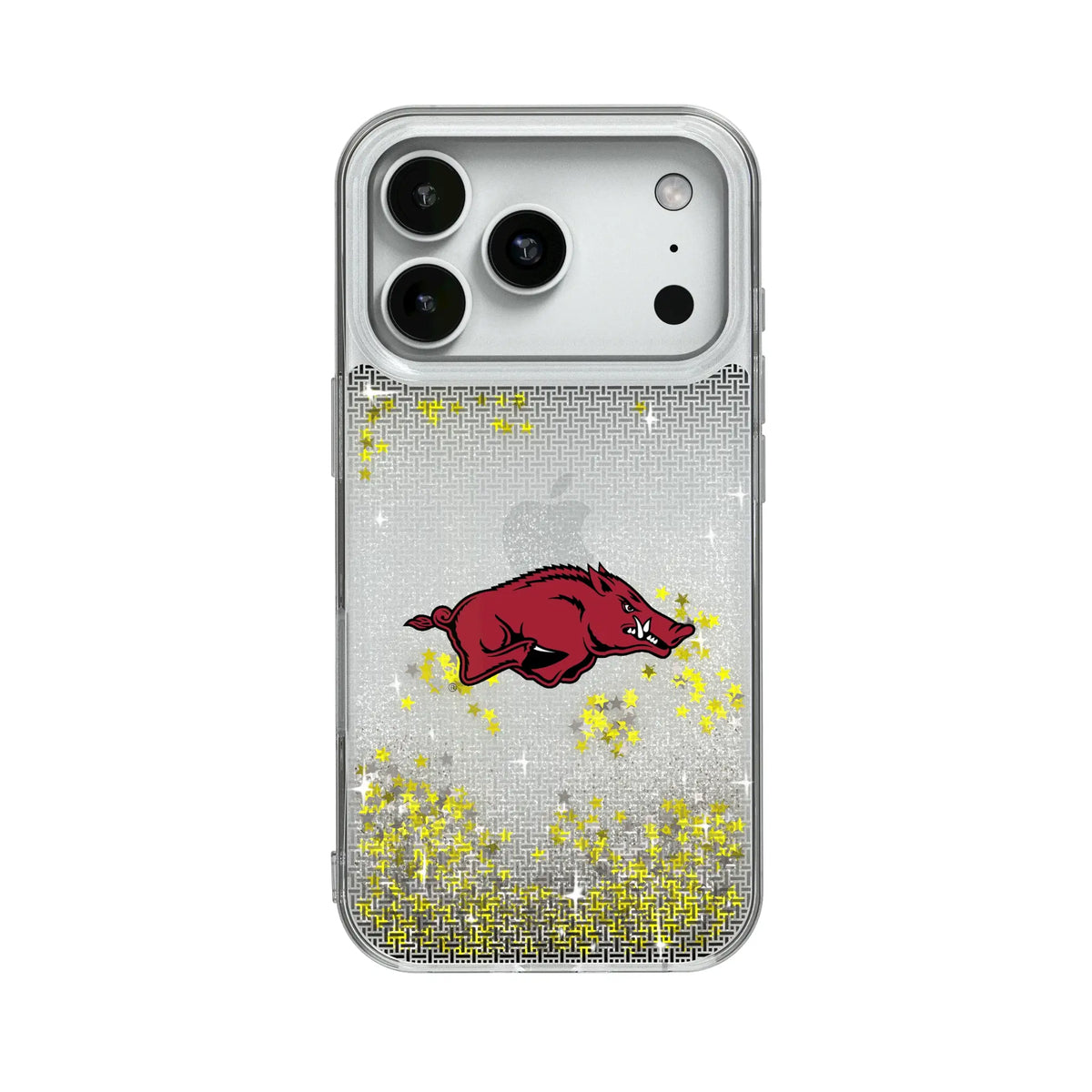 University of Arkansas Fayetteville Razorbacks Linen Glitter Phone Case 18