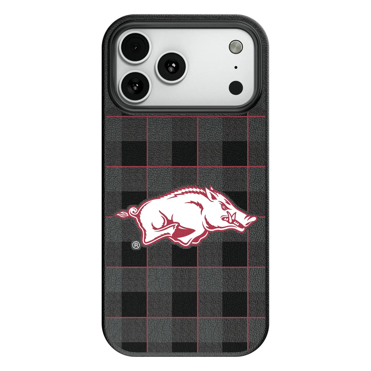 University of Arkansas Fayetteville Razorbacks Plaid MagSafe Compatible Phone Case for Apple iPhone 7