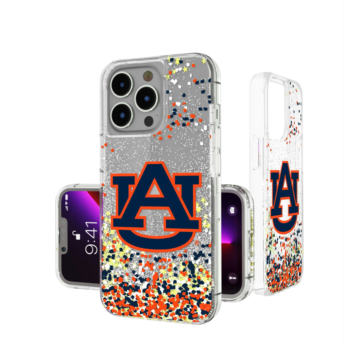 University of Auburn Tigers Confetti Glitter Phone Case 17