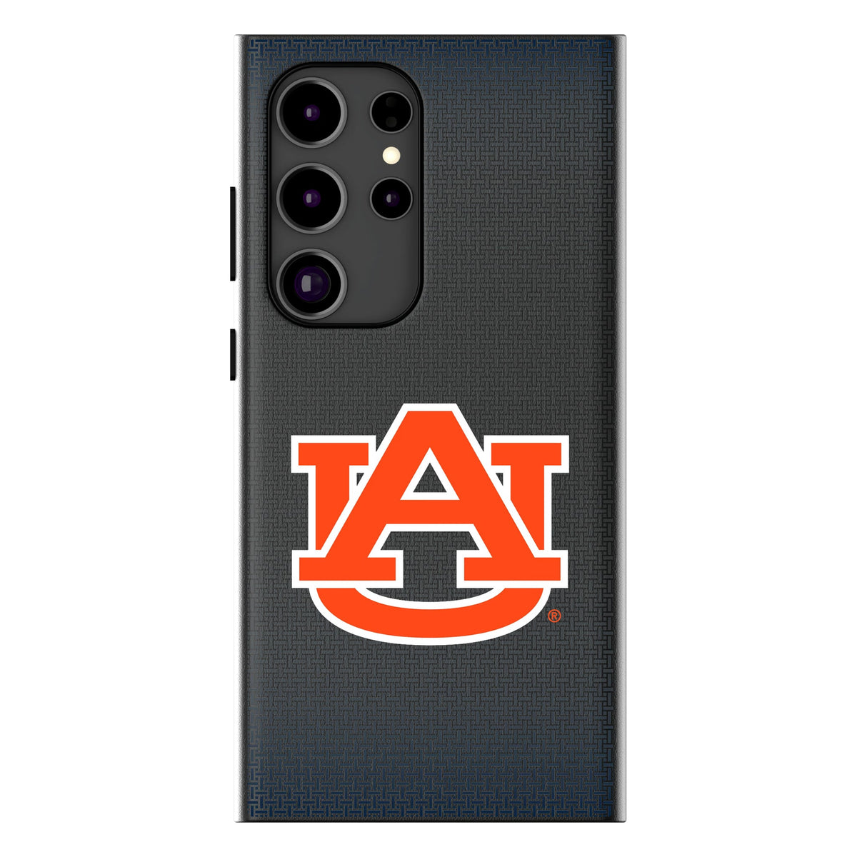 University of Auburn Tigers Linen MagSafe Compatible Phone Case for Samsung Galaxy 12