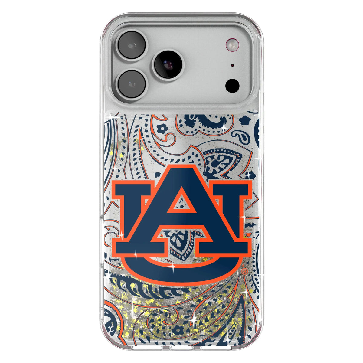 University of Auburn Tigers Paisley Glitter Phone Case 20