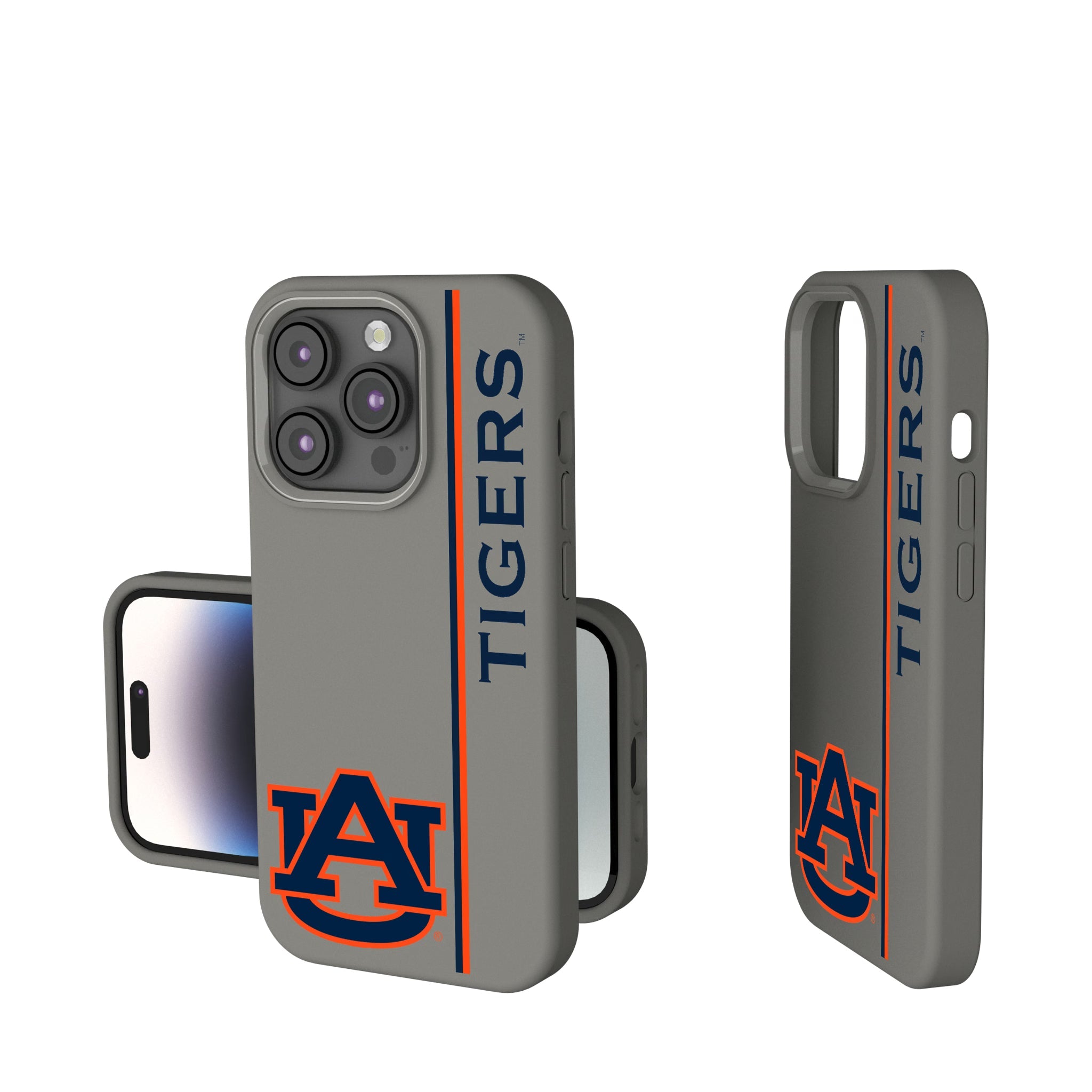 University of Auburn Tigers Sidebar Soft Touch Phone Case 13