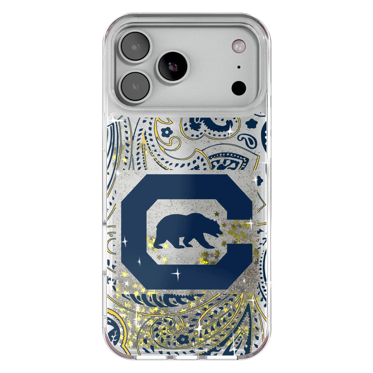University of California Berkeley Golden Bears Paisley Glitter Phone Case 20