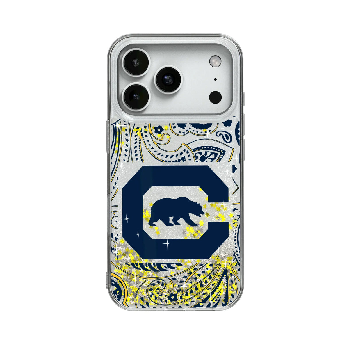 University of California Berkeley Golden Bears Paisley Glitter Phone Case 19
