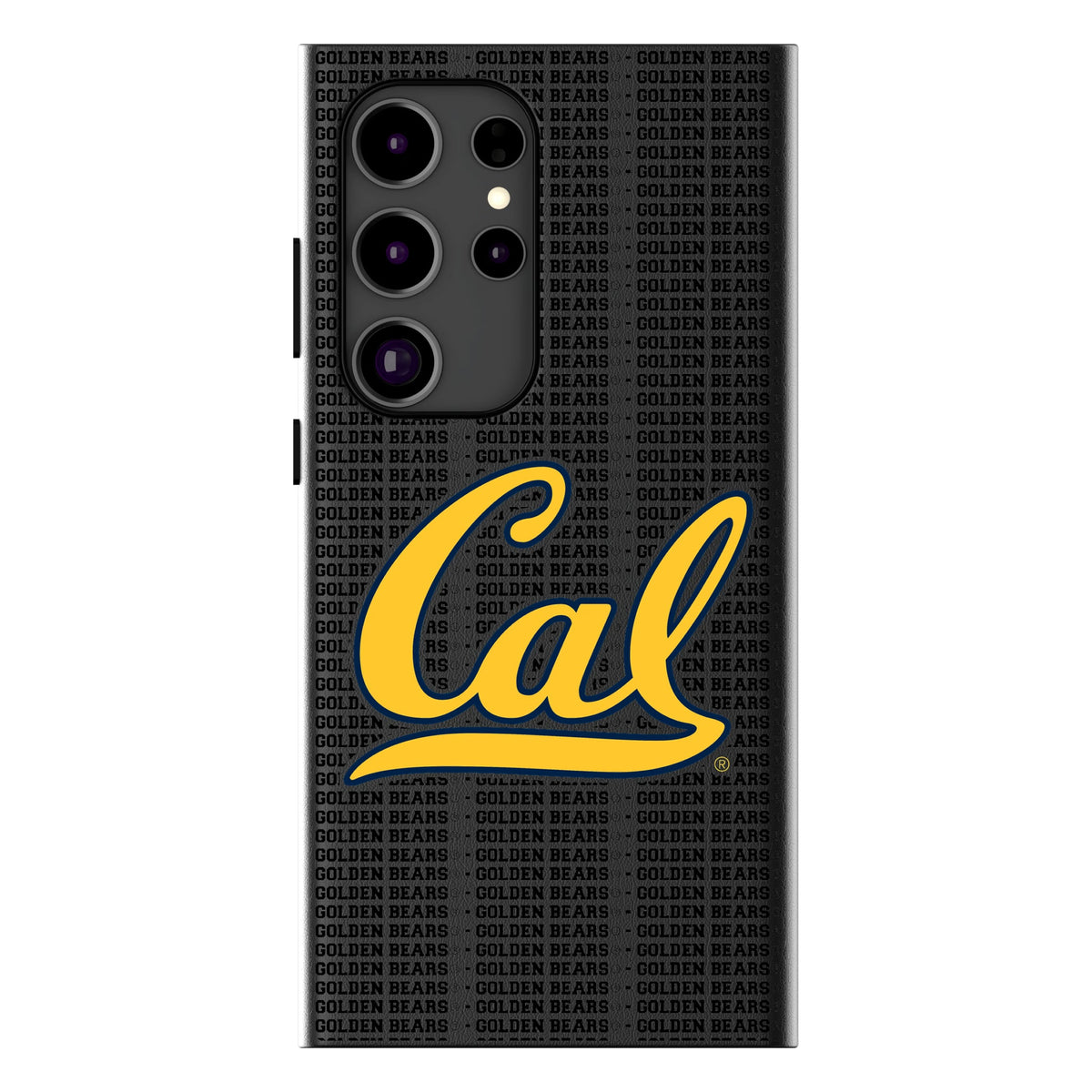University of California Berkeley Golden Bears Text Backdrop MagSafe Compatible Phone Case for Samsung Galaxy 10