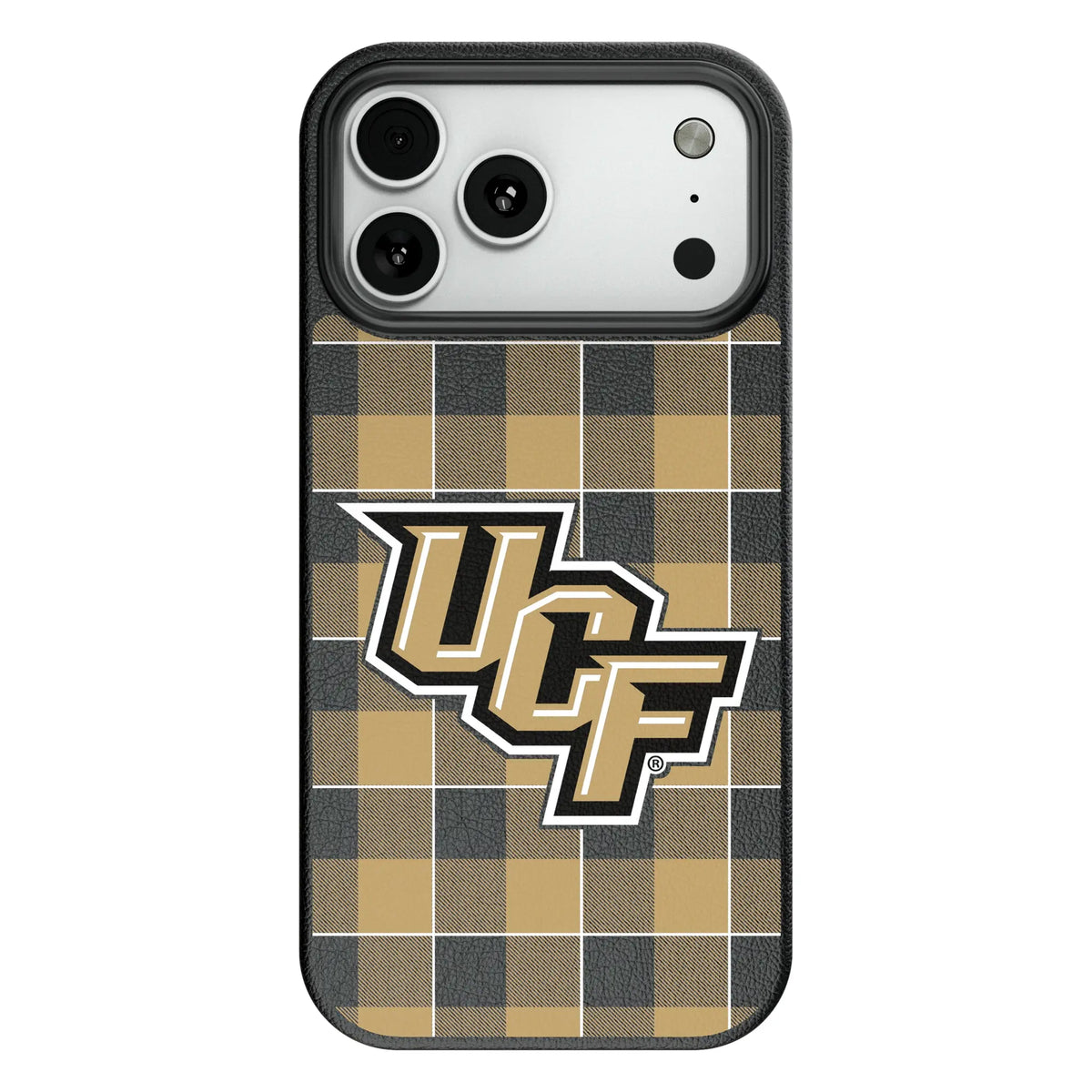University of Central Florida Golden Knights Plaid MagSafe Compatible Phone Case for Apple iPhone 8
