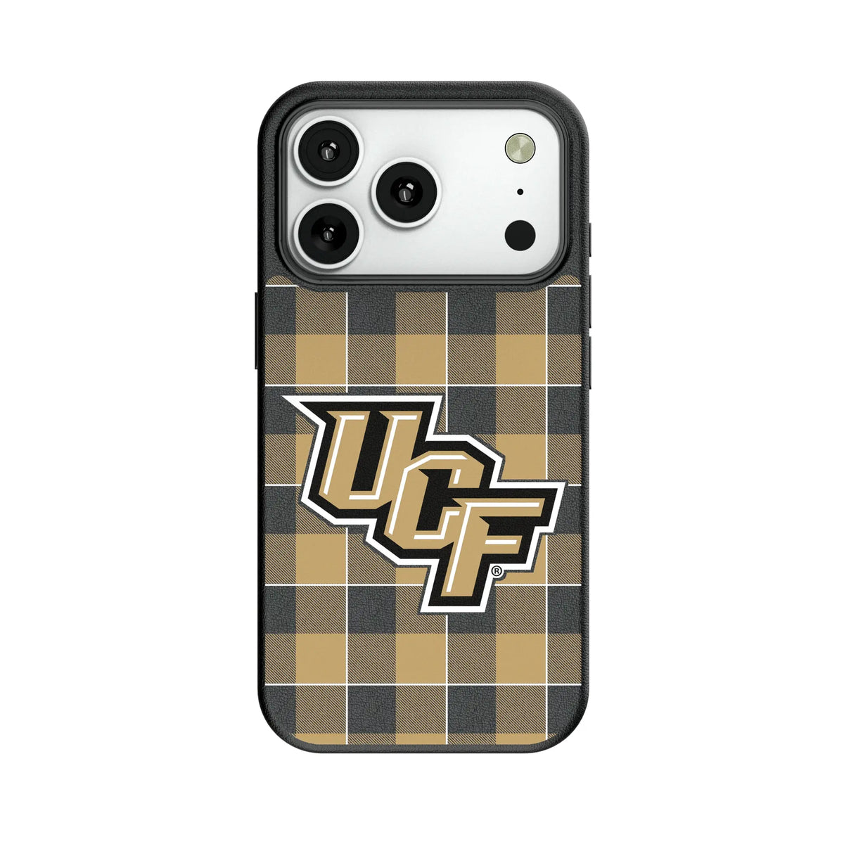 University of Central Florida Golden Knights Plaid MagSafe Compatible Phone Case for Apple iPhone 7