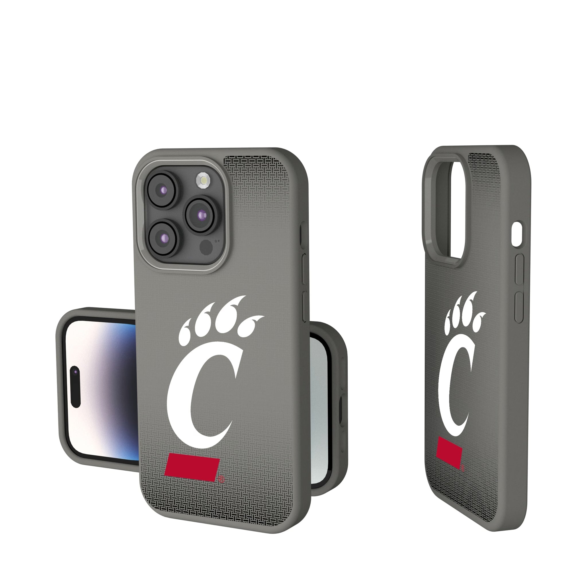 University of Cincinnati Bearcats Linen Soft Touch Phone Case for Apple iPhone 8
