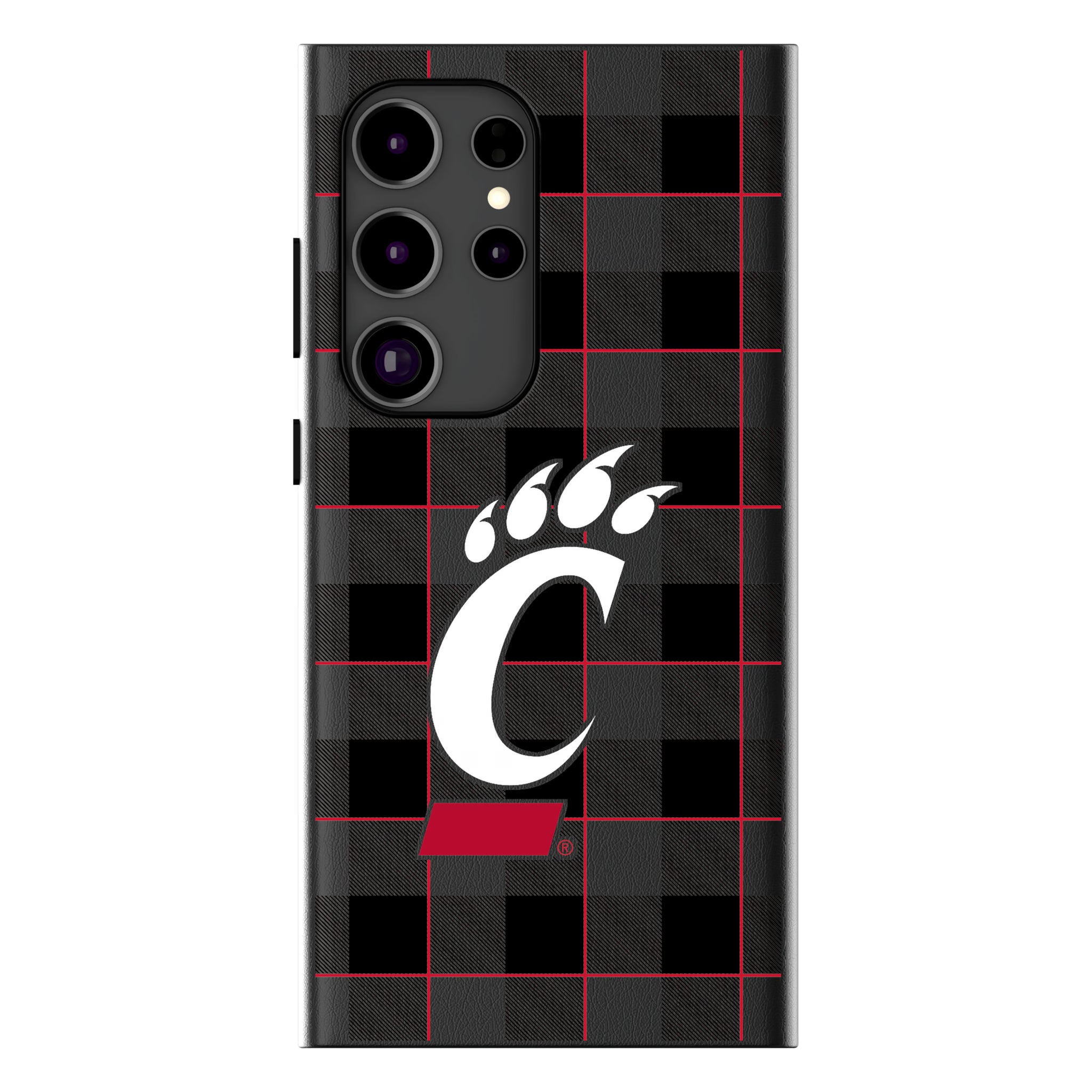University of Cincinnati Bearcats Plaid MagSafe Compatible Phone Case for Samsung Galaxy 7