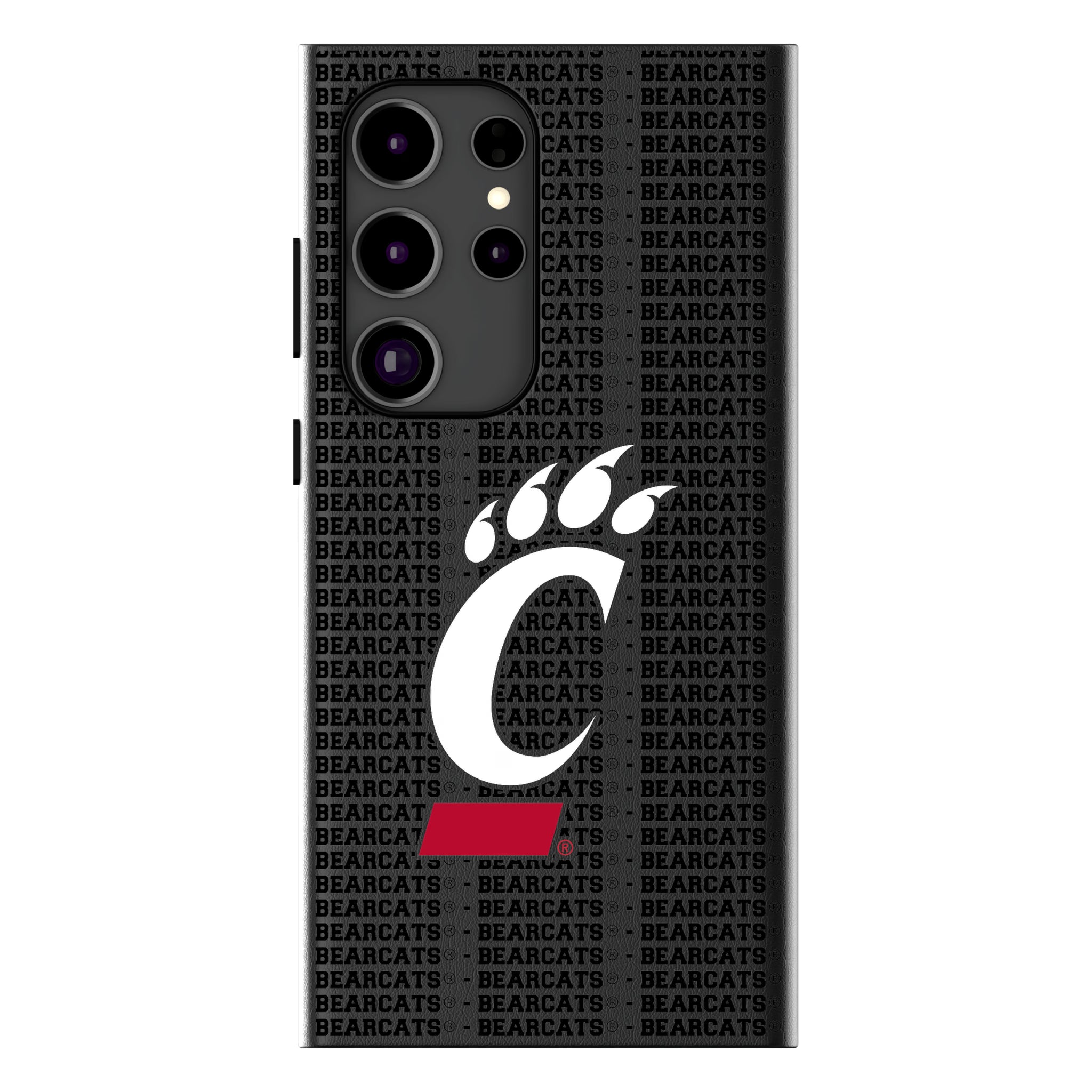 University of Cincinnati Bearcats Text Backdrop MagSafe Compatible Phone Case for Samsung Galaxy 10
