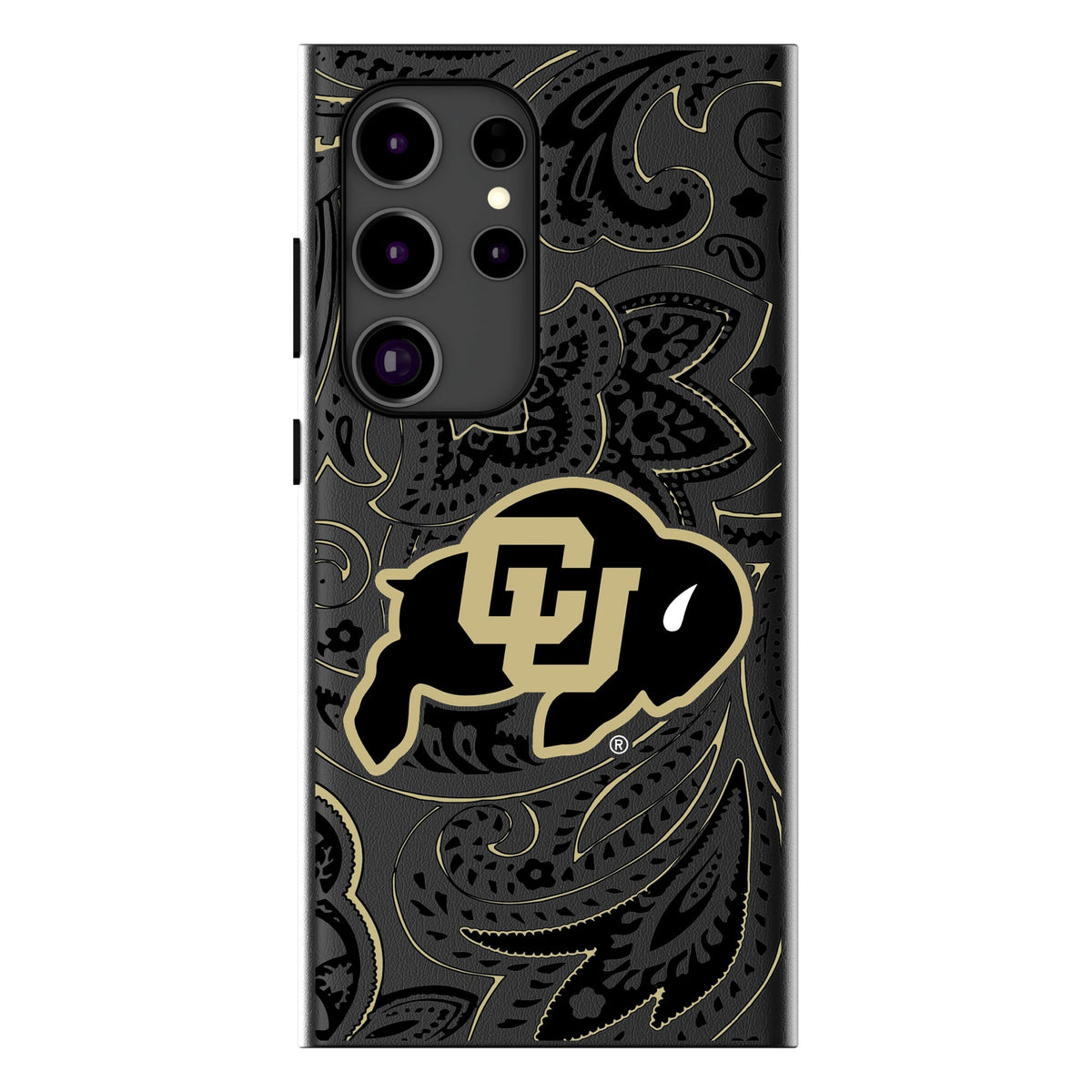 University of Colorado Buffaloes Paisley MagSafe Compatible Phone Case for Samsung Galaxy 11