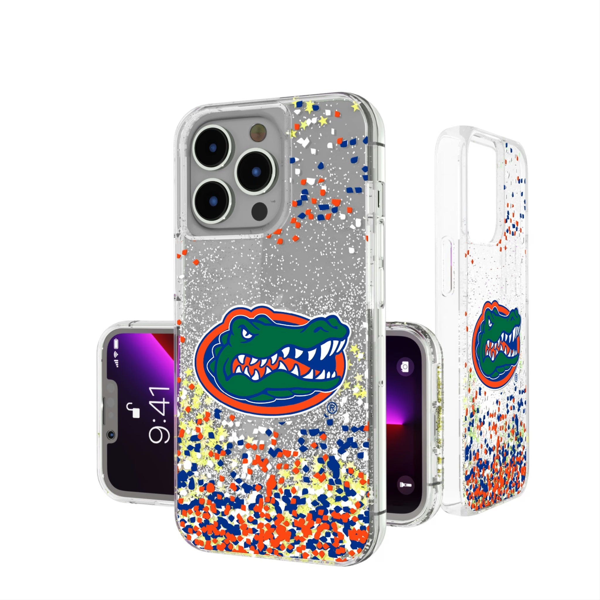 University of Florida Gators Confetti Glitter Phone Case 12