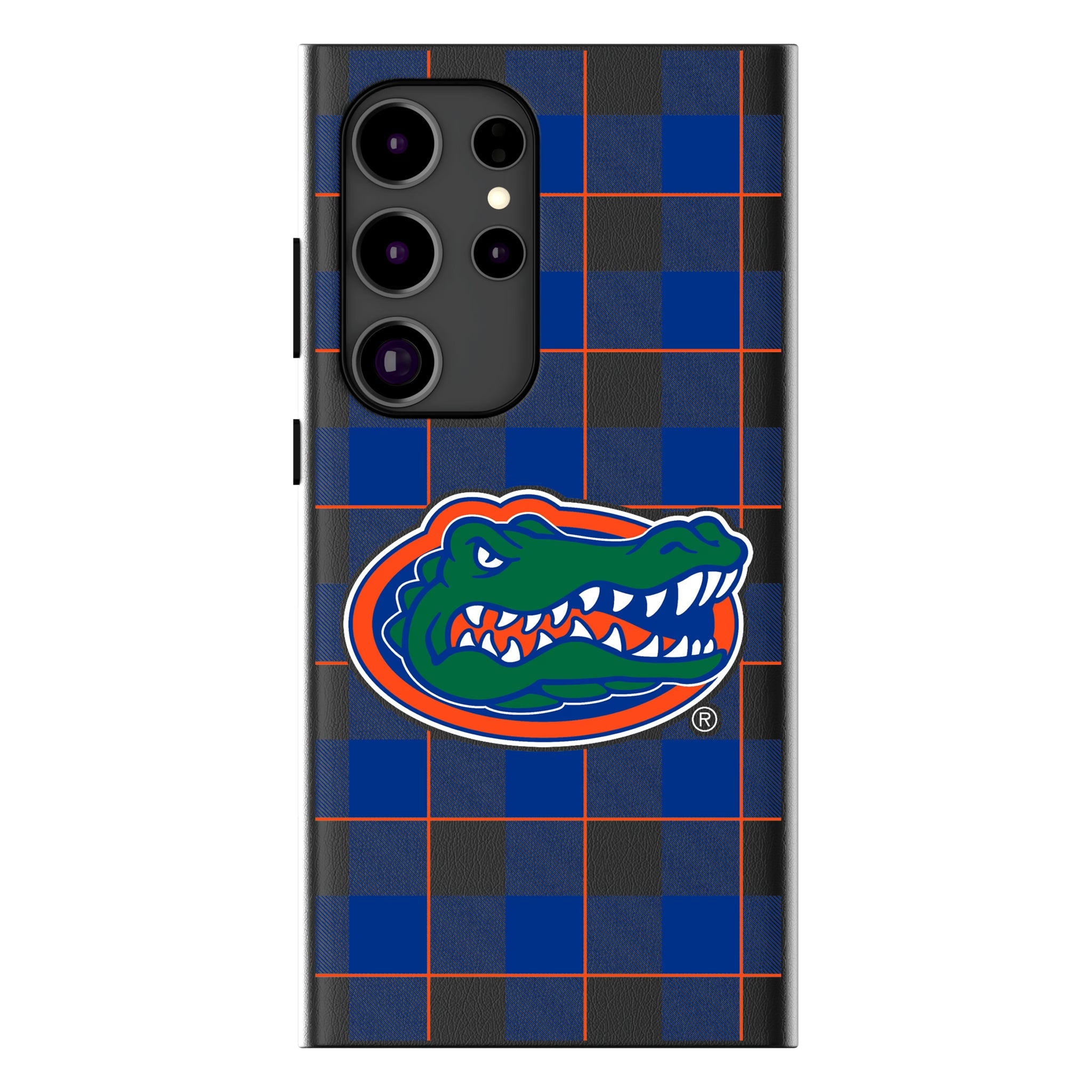 University of Florida Gators Plaid MagSafe Compatible Phone Case for Samsung Galaxy 18