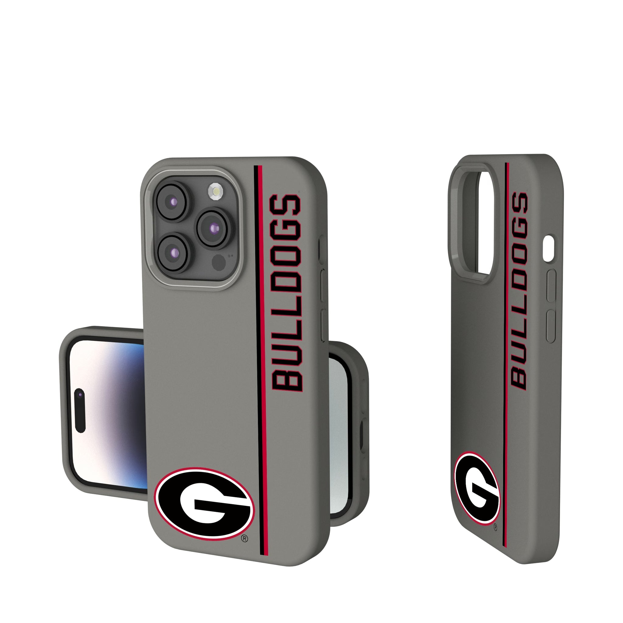 University of Georgia Bulldogs Sidebar Soft Touch Phone Case for Apple iPhone 13