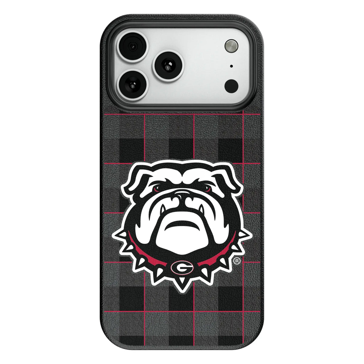 University of Georgia Bulldogs Uga Plaid MagSafe Compatible Phone Case for Apple iPhone 8