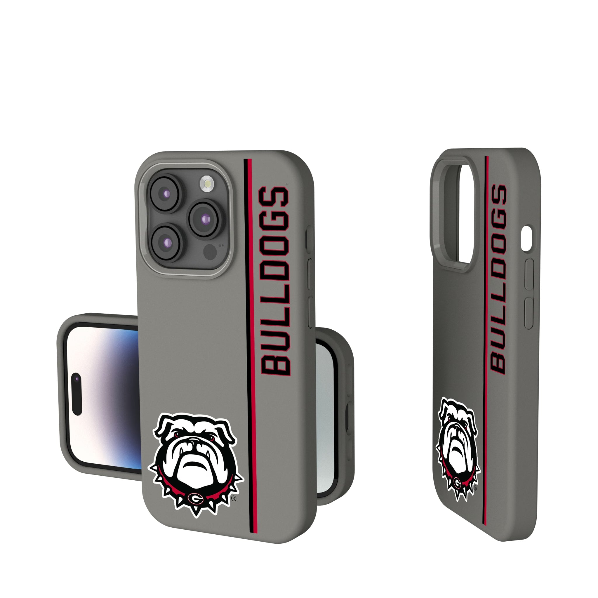 University of Georgia Bulldogs Uga Sidebar Soft Touch Phone Case for Apple iPhone 8
