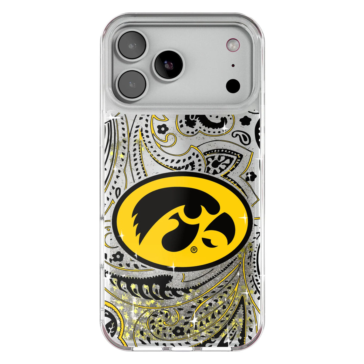 University of Iowa Hawkeyes Paisley Glitter Phone Case 20