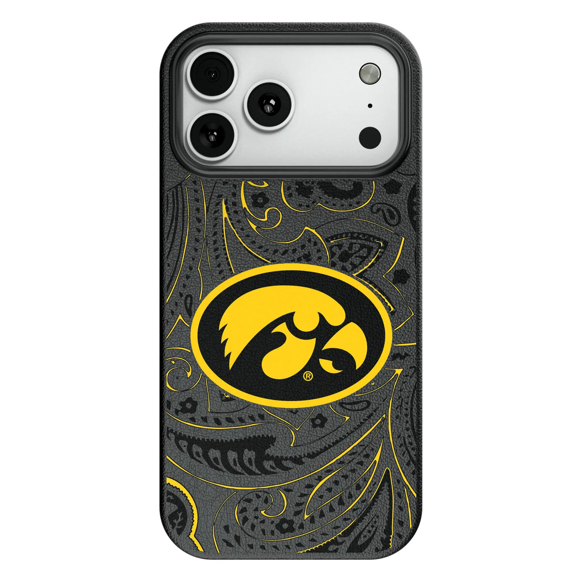 University of Iowa Hawkeyes Paisley MagSafe Compatible Phone Case for Apple iPhone 8