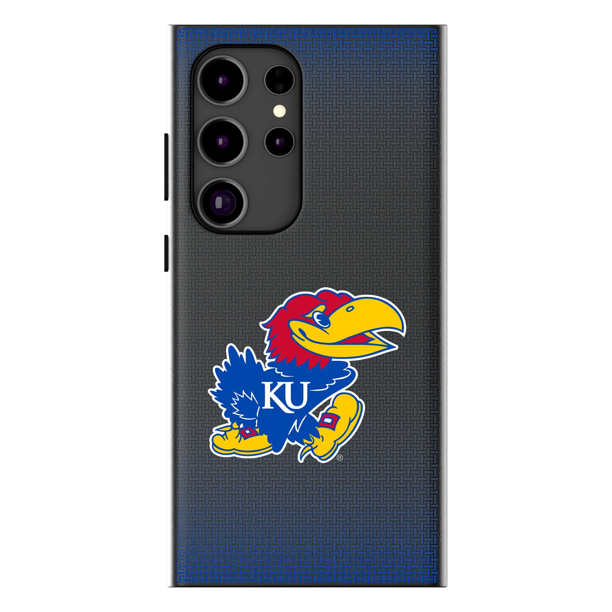 University of Kansas Jayhawks Linen MagSafe Compatible Phone Case for Samsung Galaxy 15