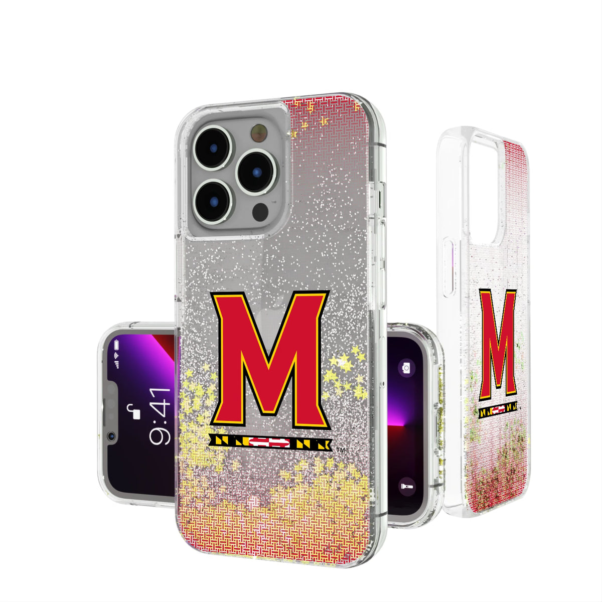 University of Maryland Terrapins Linen Glitter Phone Case 7