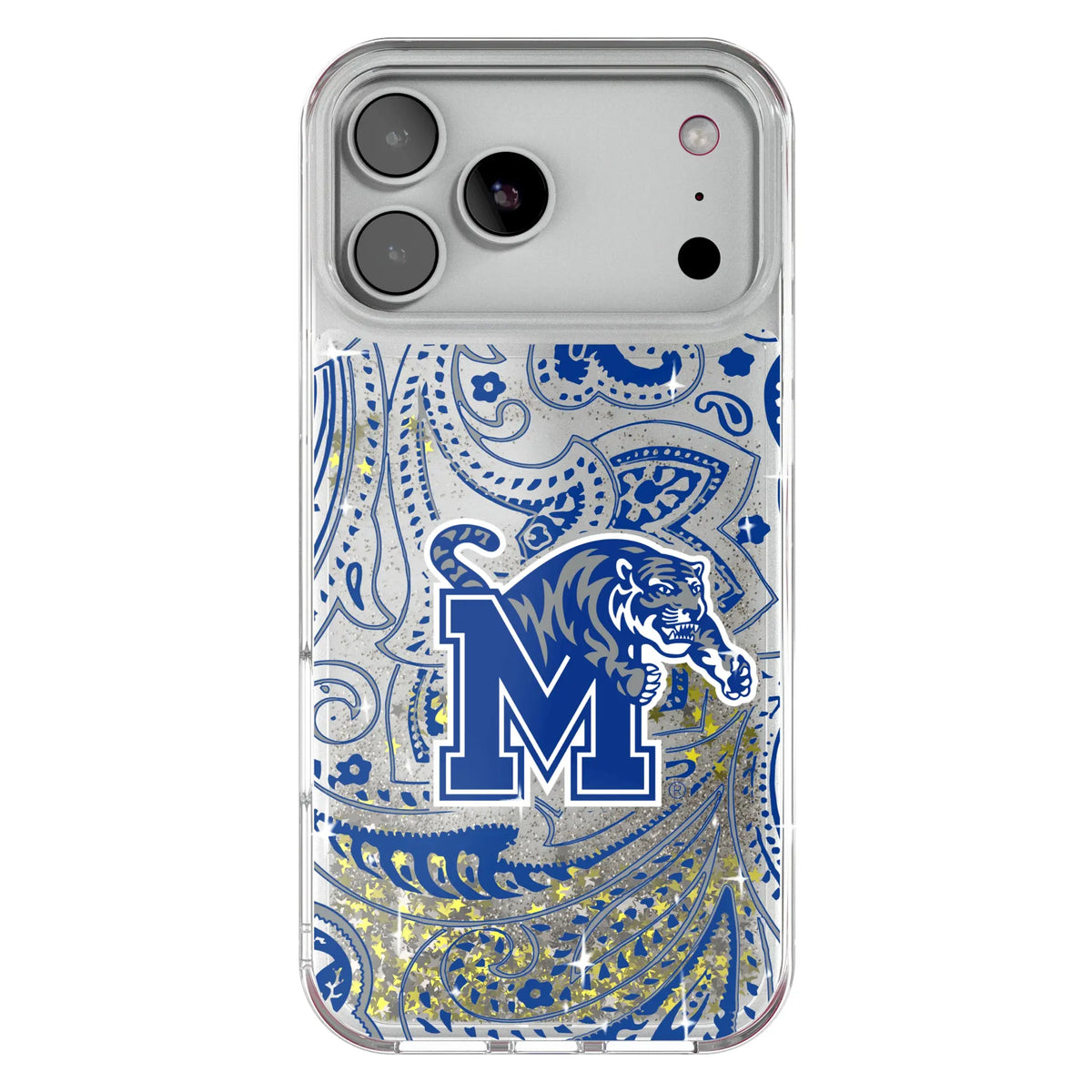 University of Memphis Tigers Paisley Glitter Phone Case 20