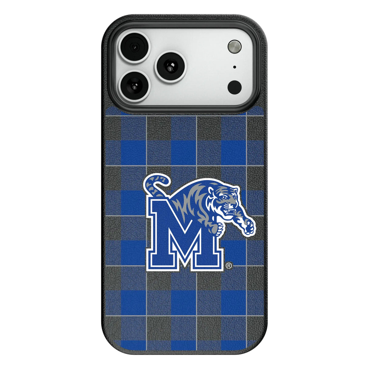 University of Memphis Tigers Plaid MagSafe Compatible Phone Case for Apple iPhone 8