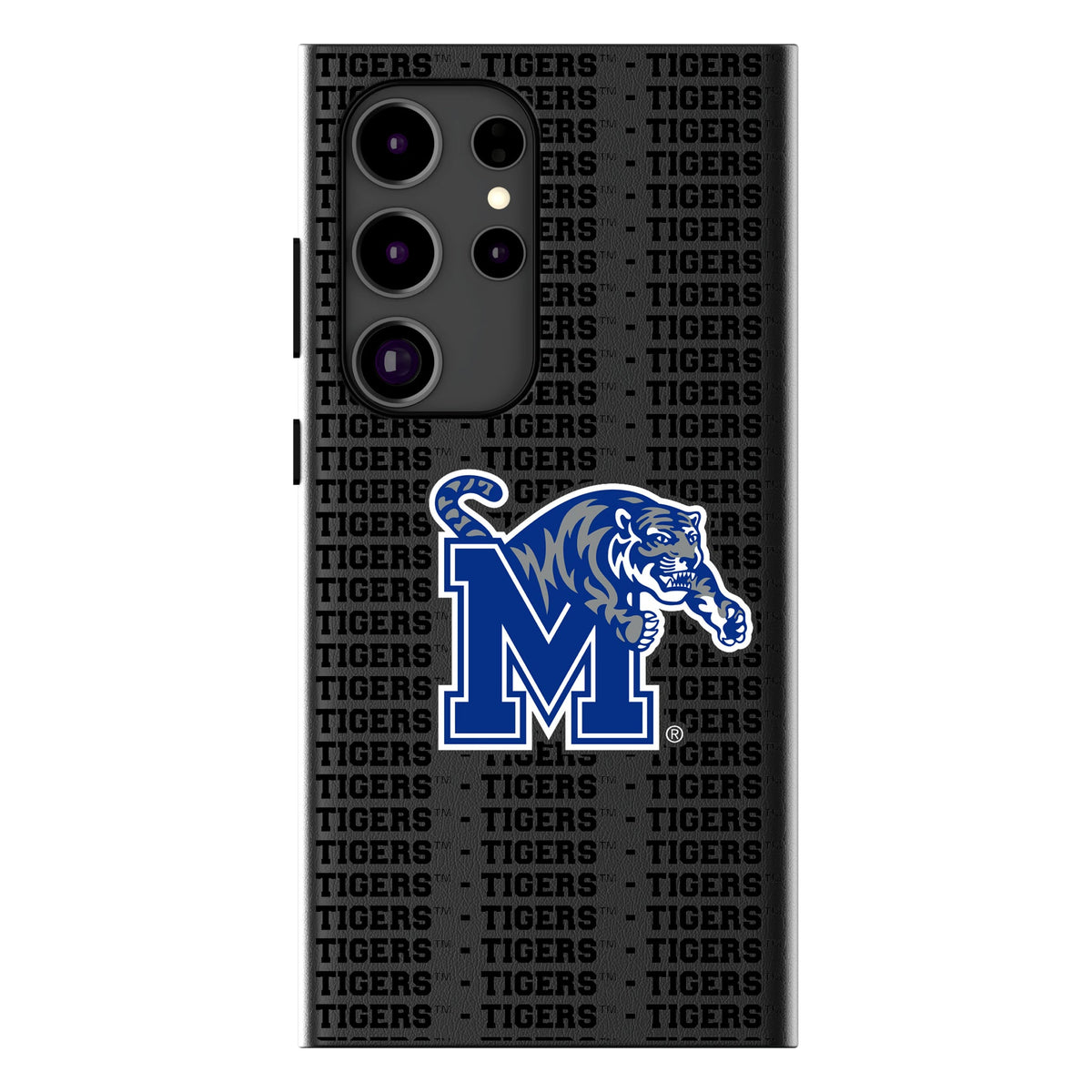 University of Memphis Tigers Text Backdrop MagSafe Compatible Phone Case for Samsung Galaxy 11