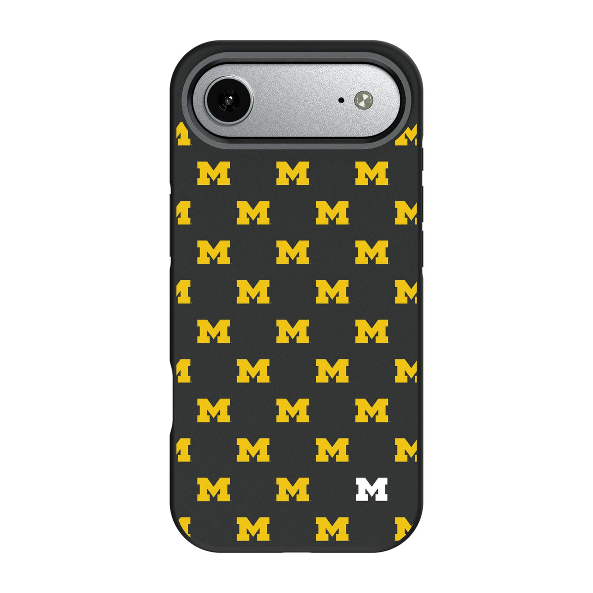University of Michigan Wolverines Fashion Pattern Bump Phone Case for Apple iPhone 10