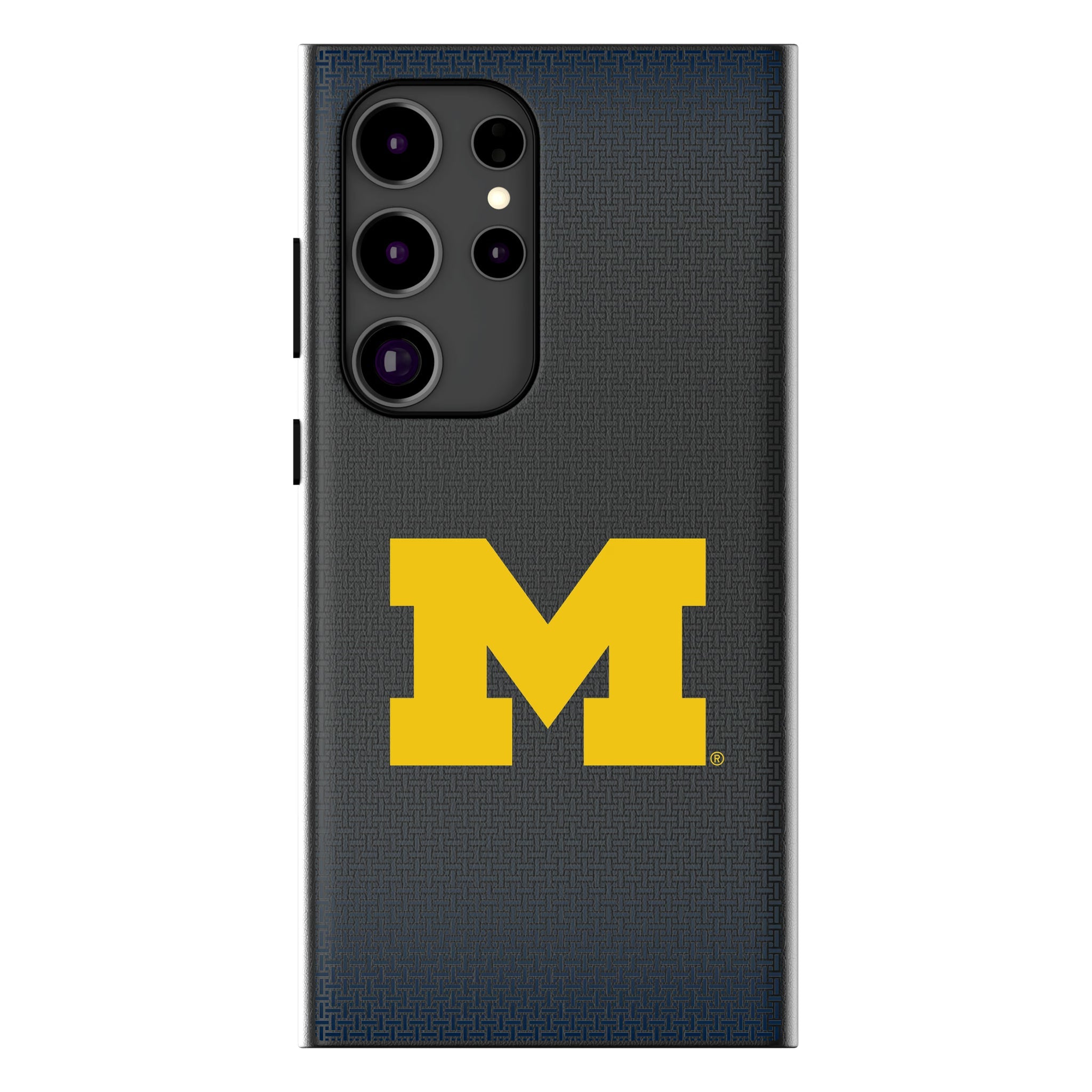 University of Michigan Wolverines Linen MagSafe Compatible Phone Case for Samsung Galaxy 18