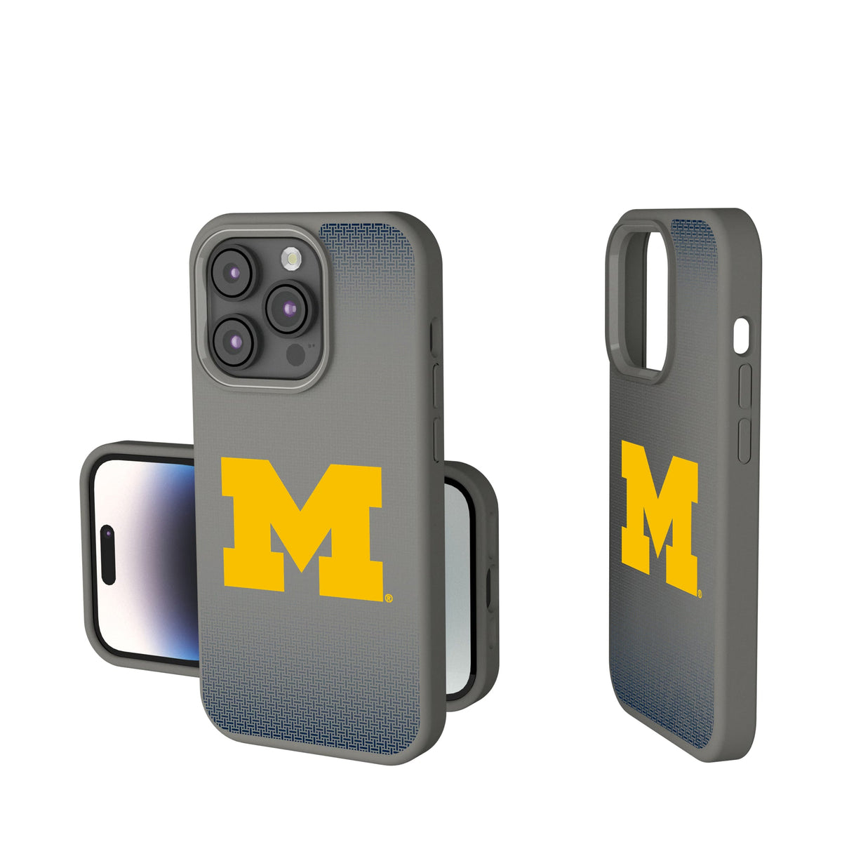 University of Michigan Wolverines Linen Soft Touch Phone Case 14