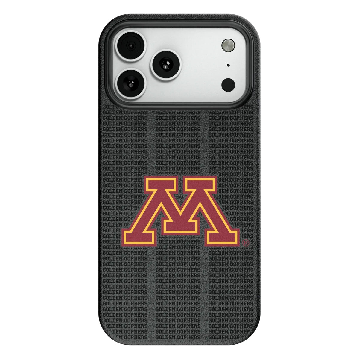 University of Minnesota Golden Gophers Text Backdrop MagSafe Compatible Phone Case for Apple iPhone 8