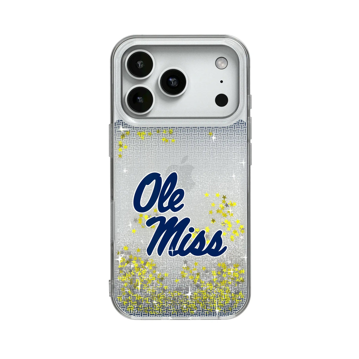 University of Mississippi Rebels Linen Glitter Phone Case 18