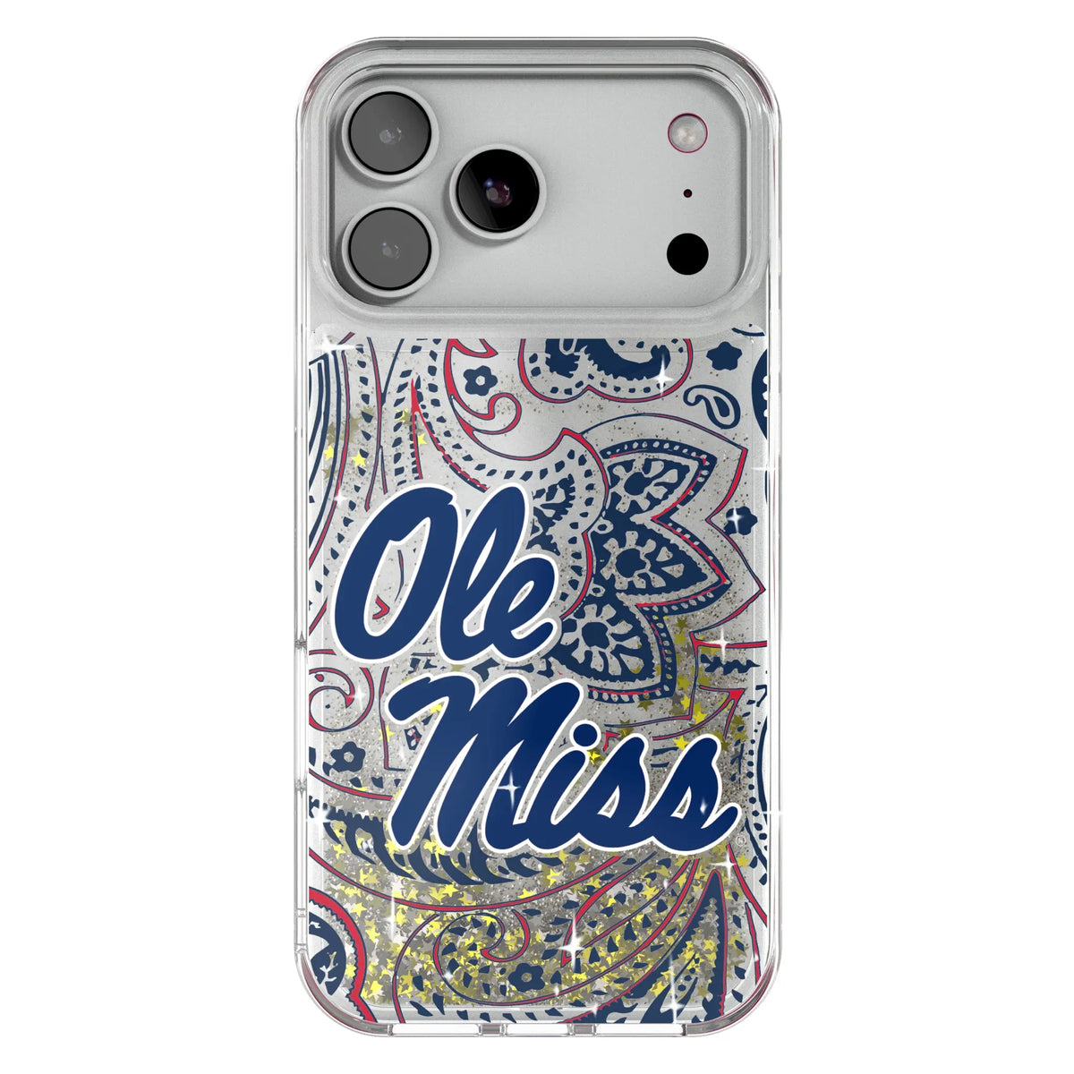University of Mississippi Rebels Paisley Glitter Phone Case 20