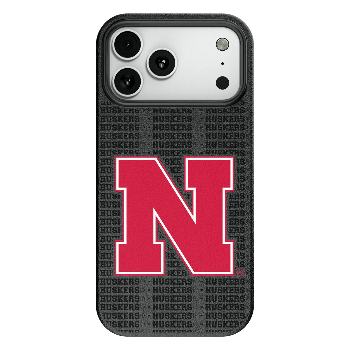 University of Nebraska Huskers Block N Text Backdrop MagSafe Compatible Phone Case for Apple iPhone 8