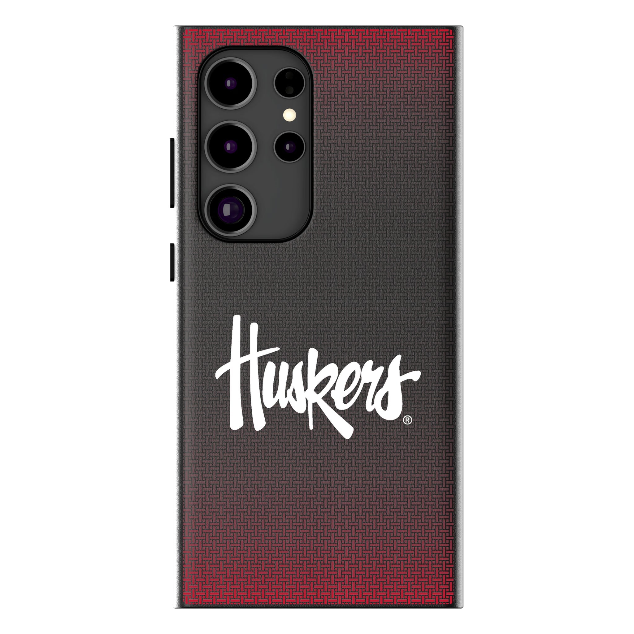 University of Nebraska Huskers Linen MagSafe Compatible Phone Case for Samsung Galaxy 15