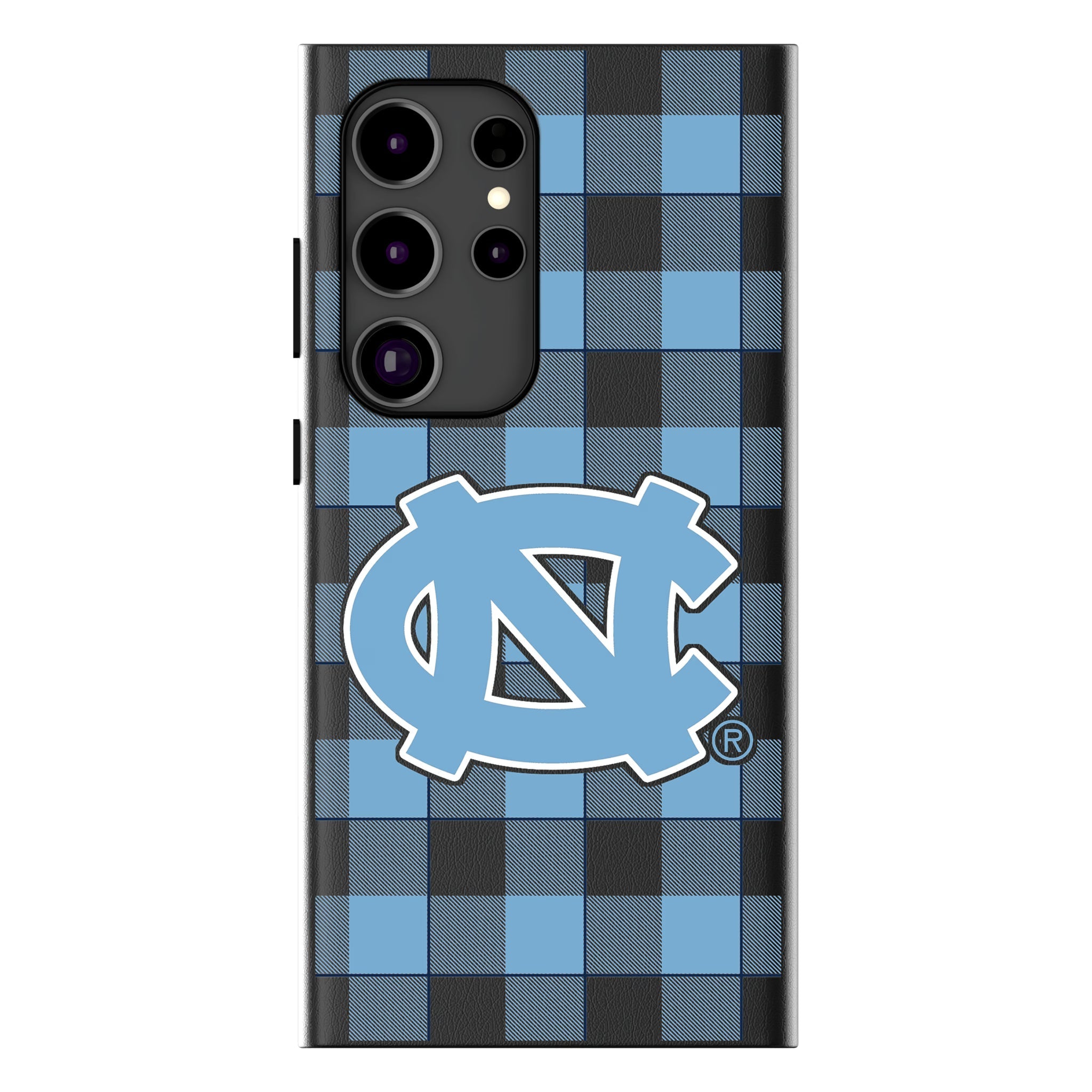 University of North Carolina Tar Heels Plaid MagSafe Compatible Phone Case for Samsung Galaxy 10