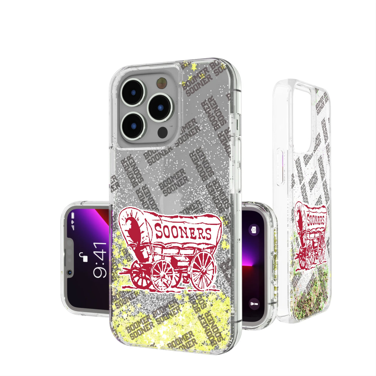 University of Oklahoma Sooners Quadtile Glitter Phone Case for Apple iPhone 7